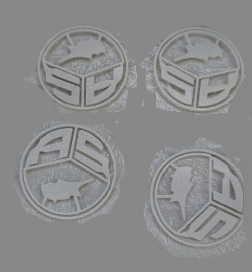 Modular snap-in logos — colour options